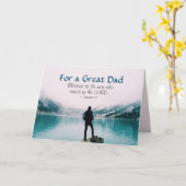 Inspirerend Bijbel Verse Vaderdag, bergen Kaart (Gele Bloem)