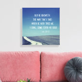 Inspirerend Bijbelbankwaakquote Canvas Afdruk (Insitu (Woonkamer))