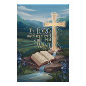 Inspirerend Bijbelcitaat Poster – Psalmen (Voorkant)