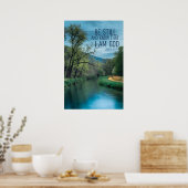 Inspirerend Bijbelcitaat uit Psalmen Poster (Keuken)