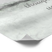 Inspirerend Bijbelcitaat wintergebergte Poster (Hoek)