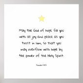 Inspirerend Bijbelcitaatscripts die het geloof afz Poster (Voorkant)