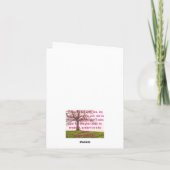 Inspirerend bijbelcitaten, geloof kaart (Achterkant)