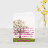 Inspirerend bijbelcitaten, geloof kaart (Gele Bloem)