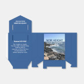 Inspirerend Bijbelgolven van het Zee Blauw Bedankdoosjes (Uitgevouwen)