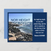 Inspirerend Bijbelgolven van het Zee Blauw Briefkaart (Voorkant / Achterkant)