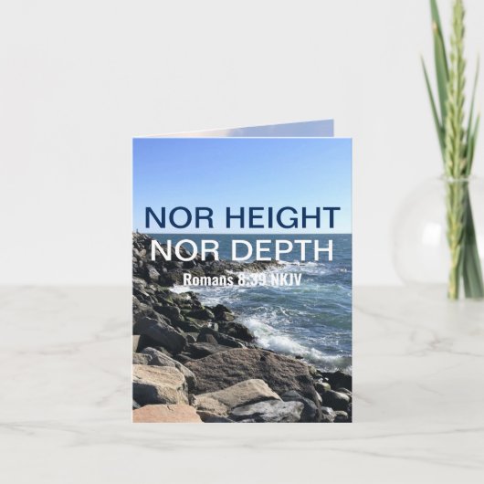 Inspirerend Bijbelgolven van het Zee Blauw Kaart (Voorkant)