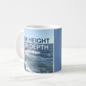 Inspirerend Bijbelgolven van het Zee Blauw Koffiemok (Voorkant links)