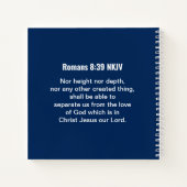 Inspirerend Bijbelgolven van het Zee Blauw Notitieboek (Achterkant)