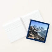 Inspirerend Bijbelgolven van het Zee Blauw Notitieboek (Binnen)