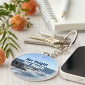 Inspirerend Bijbelgolven van het Zee Blauw Sleutelhanger (Voorkant Rechts)