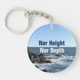 Inspirerend Bijbelgolven van het Zee Blauw Sleutelhanger