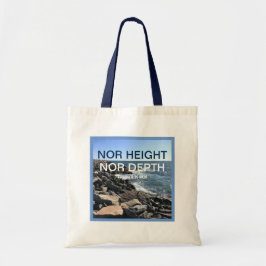 Inspirerend Bijbelgolven van het Zee Blauw Tote Bag