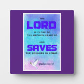 Inspirerend bijbelprijsopgave: 34:18 fotoplaat (Voorkant)