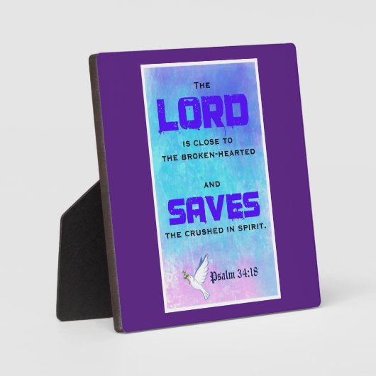 Inspirerend bijbelprijsopgave: 34:18 fotoplaat (Voorkant)