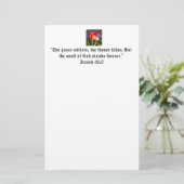 Inspirerend Bijbelprijsopgave Briefpapier (Staand voorkant)