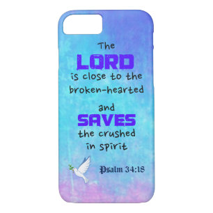 Inspirerend Bijbelprijsopgave Psalm 34:18 Case-Mate iPhone Case