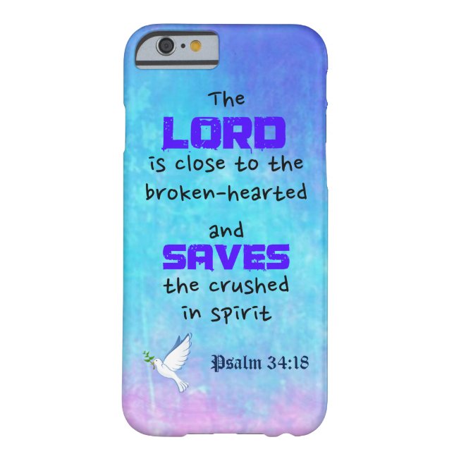 Inspirerend Bijbelprijsopgave Psalm 34:18 Case-Mate iPhone Case (Achterkant)