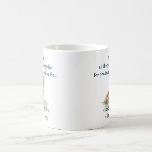 Inspirerend Bijbelprijsopgave Rom 8:28 Werk samen Koffiemok (Center)