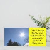 Inspirerend bijbelrackkaart - Psalm 118:24 (Staand voorkant)