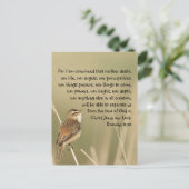 Inspirerend Bijbelscriptcitaat Romans 8:38 Briefkaart (Staand voorkant)