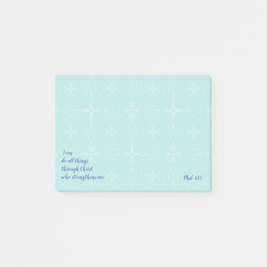 Inspirerend Bijbelscriptcitaten Phil 4:13 Post-it® Notes (Voorkant)