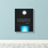 Inspirerend bijbelscripts laten uw licht schijnen canvas afdruk (Insitu (Houten vloer))