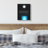 Inspirerend bijbelscripts laten uw licht schijnen canvas afdruk (Insitu (Slaapkamer))
