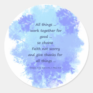Inspirerend Bijbelscripts Ronde Sticker