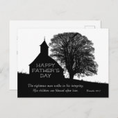 Inspirerend Bijbelse Vaderdag Kerk Briefkaart (Voorkant / Achterkant)