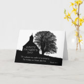 Inspirerend Bijbelse Vaderdag Kerk Kaart (Gele Bloem)
