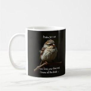 Inspirerend Bijbeltekst citeert Psalm Bird Koffiemok