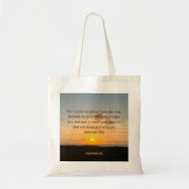 Inspirerend Bijbeltekst Jeremia 29:11 Zonsondergan Tote Bag (Voorkant)
