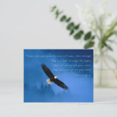 Inspirerend Bijbeltekst Jesaja Briefkaart (Staand voorkant)