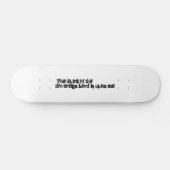 Inspirerend Bijbeltekst voor oude typografie Persoonlijk Skateboard (Horizontaal)