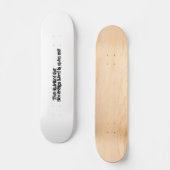 Inspirerend Bijbeltekst voor oude typografie Persoonlijk Skateboard (Voorkant)