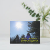 Inspirerend Bijbelvers briefkaart (Staand voorkant)