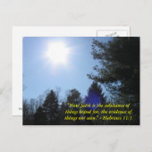 Inspirerend Bijbelvers briefkaart (Voorkant / Achterkant)