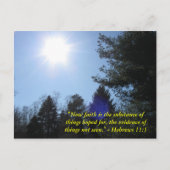 Inspirerend Bijbelvers briefkaart (Voorkant)