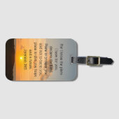 Inspirerend Bijbelvers Jeremia 29:11 Christelijk Bagagelabel (Voorkant (horizontaal))