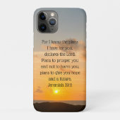 Inspirerend Bijbelvers Jeremia 29:11 Christelijk Case-Mate iPhone Case (Achterkant)