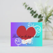 Inspirerend Bijbelvers Mattheüs 5:8 Zalig zijn. Briefkaart (Staand voorkant)