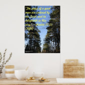 Inspirerend Bijbelvers poster - Psalm 37:23 (Keuken)