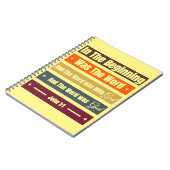Inspirerend bijbelvers spiraal Notitieboek (Linkerzijde)