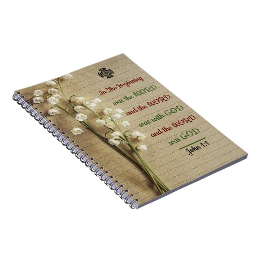 Inspirerend bijbelvers spiraal Notitieboek (Rechterzijde)