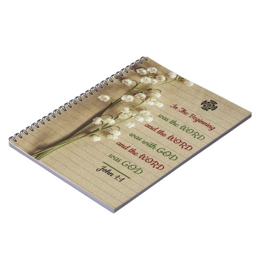 Inspirerend bijbelvers spiraal Notitieboek (Linkerzijde)