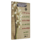 Inspirerend bijbelvers spiraal Notitieboek Klembord (Rechts)