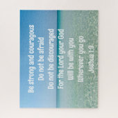 Inspirerend Bijbelvers Strandfotografie Legpuzzel (Verticaal)