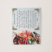 Inspirerend bijbelvers van Matthew 6:25 Legpuzzel (Verticaal)