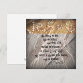 Inspirerend Bijbelverse psalms (Voorkant / Achterkant)